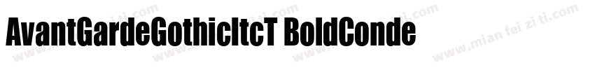 AvantGardeGothicItcT BoldCondensed字体转换